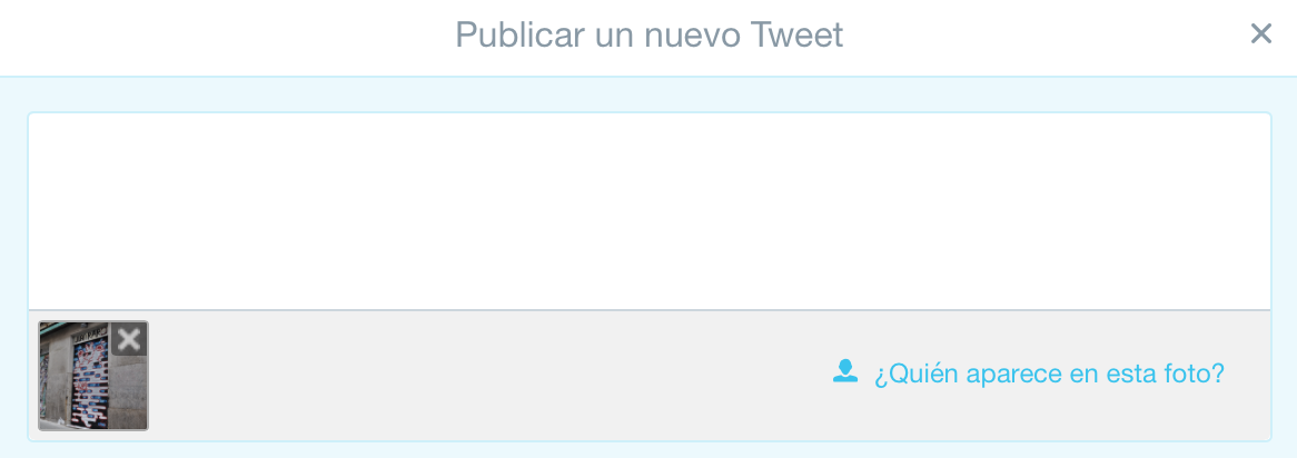 etiquetar foto Twitter