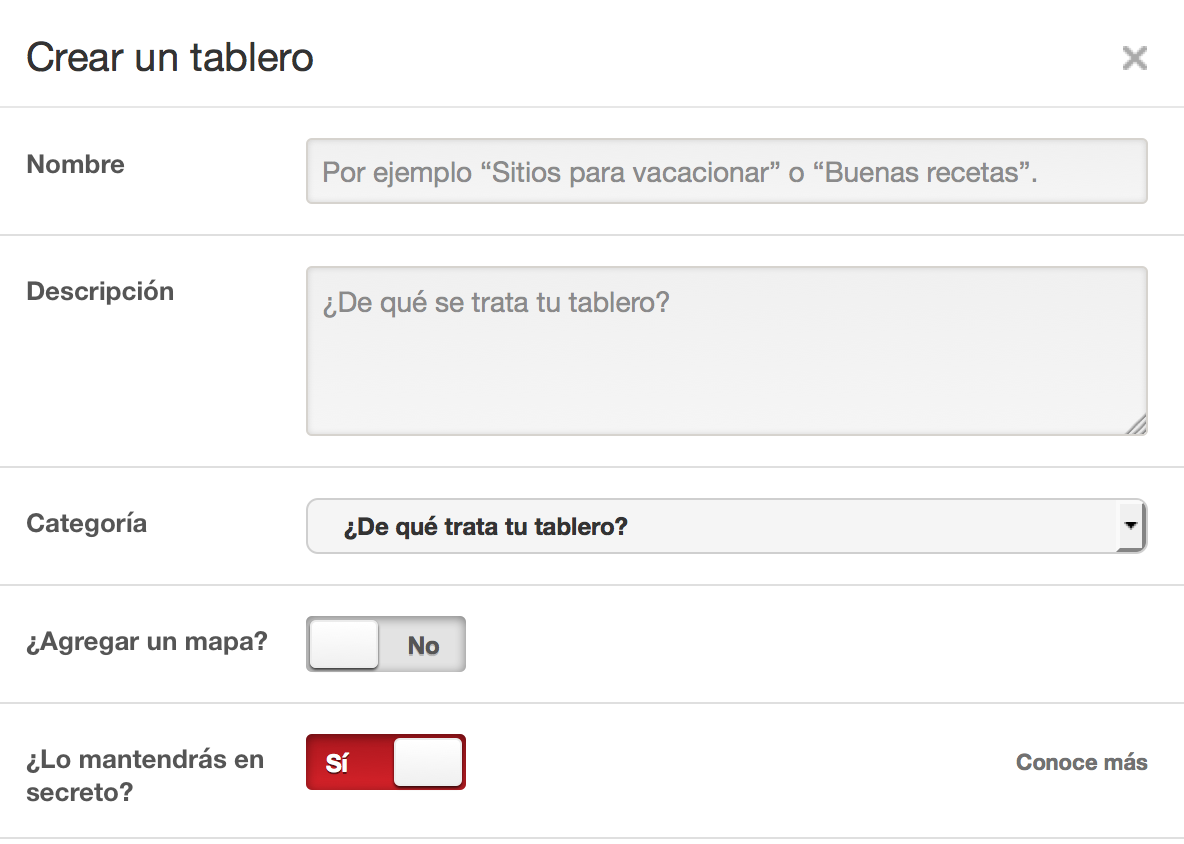 tablero secreto